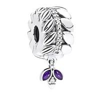 Pandora Logo Design 925 Silver Jewelry Accessories Couple Style Unisex Jewelry 797591CZ Box