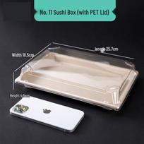 Disposable Japanese Sushi & Sashimi Container with Lid