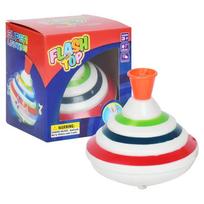 Magic Spinning Tops Toy Music Light Gyro Children's Classic Playthings featuring LED Flash Light Music Humorous Playthings Children Boys Birth Date red