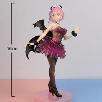 Anime Rem Figure Re:0 Ram Angel plus Devils Standing Action Model Toy PVC Adult Collection Desktop Ornaments Spooky Holiday Doll Present