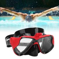 Action Camera Diving Goggles, Tempered Glass, Red, Waterproof