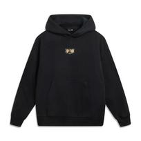 Li-Ning Men's Sport Life Series Embroidered Fleece Hooded Sweatshirt Black AWDVJ15-2 S