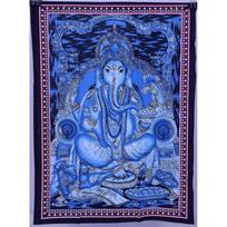 Tapestry Indian Lord Ganesha throws a blanket 75x100 juoda