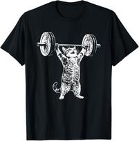 Vintage Weightlifting Cat Gym Deadlift Fitness XXXXL
