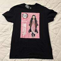Demon Slayer Nezuko Kamado Kimetsu No Yaiba Black T-Shirt Size Medium L