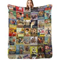 Silent Comedy Throw Blanket Soft Sherpa Fleece Warm Blanket for Winter Size: 75*100cm, Weight: 230 GSM