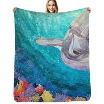Winter Throw Blanket Lightweight Cozy Blanket for Bed Sofa Size: 75*100cm, Weight: 230 GSM