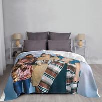 On My Block Blanket Fashion Custom On My Block Omb Sierra Capri Brett Gray Diego Tinoco Monse Finnie Jamal Turner Size: 75*100cm, Weight: 230 GSM