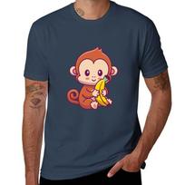 Cute Monkey Tshirt Trendy Print Short Sleeve Tshirt S