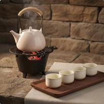 Ceramic Teapot with Top Handle HighTemperature Fired Coarse Pottery Tea Kettle Heat Resistant