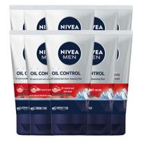 NIVEA Men's Oil Control Anti-Acne Cleanser, 10-Pack
