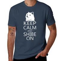 Keep Calm And Shibe On Shiba Inu Nickerstickers On Redbubble Tshirt Casual All Match Tee Shirt For Unisex S