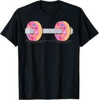 Dumbbells Donuts Weightlifting Funny Gym Workout T-Shirt Unisex T-Shirt S