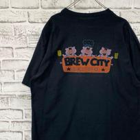 USA-made 90s vintage T-! Single Stitch Black Vintage XL 0611 Unisex T-Shirt S