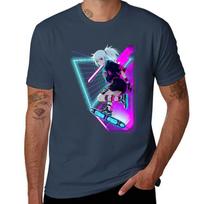 anime art anime girl streetwear skateboard TShirt Dry Fit Running Short Sleeve Top S