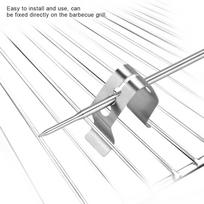 3Pcs Kitchen BBQ Grill Accessory Stainless Steel 3-Holes Barbecue Probe Fixing Clip Holders stainless steel