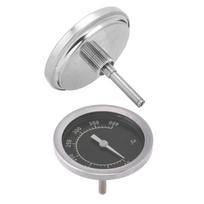 Stainless Steel Grill Thermometer Dial Food Oven 50‑400℃ Thermometer Kitchen Baking Supplies Stainless steel + glass