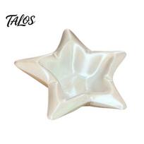 PLA Jewelry Organizer 3D Printed Star Storage Tray, Shape Decorative Five-pointed Elegant Plate Desktop Organizer, Trinket Dish for Dressing balta