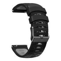 Silicone Strap For Huawei Watch GT5 Pro 46mm Watchband Bracelet For Huawei Watch GT4 46mm GT5 GT3 GT2 Pro Smartwatch Wristband 22mm Width juoda pilka spalva