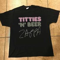 Best Shirt FRANK ZAPPA TITTIES N Beer Rock Tour Concert Tshirt Size Usa S to 2XL Heavy Cotton Limited Edition 4XL