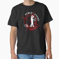 Public Enemy Media Classic TShirt Made In UsaAus TShirt S2xl S