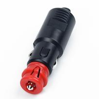 1pc Car Vehicle Lighter Socket Plug Connector Male Plug Universal 12V-24V 8A Car Cigarette Lighter Plug Car Accessories black