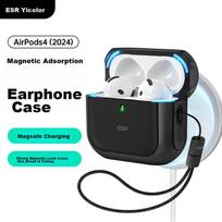 ESR AirPods 4 Case, MagSafe Magnetic Charging Compatible, Wireless Charging Bluetooth Earbuds, Anti-Slip And Drop-Resistant, Black