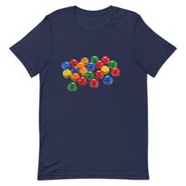 Trendy T-shirt with Vibrant Geometric Pattern S