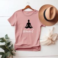 Woosah Yoga Shirt, Meditation Mindfulness T-Shirt, Relax Breathe Calm Graphic Tee, Yoga Lover Spiritual Wellness Shirt 3XL