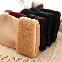 Thick Fleece Socks - 4 Pairs Solid Color for Cold Weather