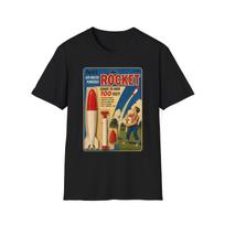 Vintage Parks air water Rocket Toy fan fiction T-Shirt | Retro Space Poster Tee XL