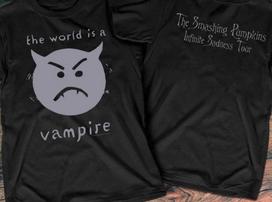 Smashing Pumpkins World Is A Vampire Cotton Black Unisex 2 Sided Shirt AA2023 S