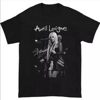 Avril Lavigne Live In Concert Graphic Black and White T-shirt size S-5XL PP1927 S