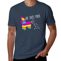 Ay Dios Mio Piata Problems Worried Burro Pinata Has Candy Accident Tshirt Utility Work Short Sleeve Top S