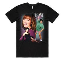 Lorraine Kelly Homage T-shirt Top Retro UK Presenter TV Gift Funny Mens Womens XL
