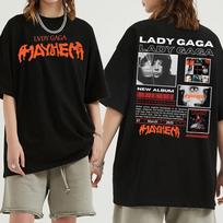 New Lady Gaga Mayhem Unisex T-Shirt Vintage Hip Hop Sand Cotton Tee XL