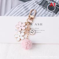 New Lovely Ribbon Flower Keychain For Men Women Bag Car Key Holder Keyring Gifts A1