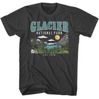 National Parks Glacier National Park Smoke Adult T-Shirt S