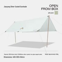 Luing Box Outdoor Multi-Person Camping Tarp rožinė žalia spalva