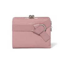 clasp wallet for soft leather x clasp half ribbon crystal brooch JSLW5AS1 [Jill Stuart] Bi-fold  Improve  women, (goatskin cowhide), closure, wallet, rožinė