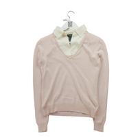 Women's sweater silk and cashmere pink S ryškiai rožinė