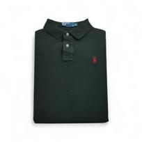 Short-sleeve Men's Polo Black M juoda