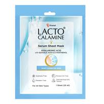 Lacto Calamine Hyaluronic Acid Face Sheet Mask |Instant Hydration |Glycolic Acid & D-Panthenol|30 g