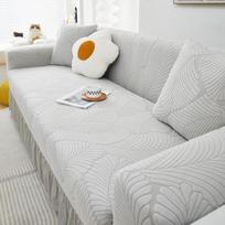 Fresh Jacquard Fleece Sofa Cover All - Encompassing and Universal for All Seasons Skirted Anti - Cat - Scratch Sofa Covering 1 person 90-140cm