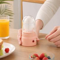 Drop Resistant Manual Egg Shaker Yellow Pink Egg Spinner Egg White and Yolk Mixer  Breakfast Prep