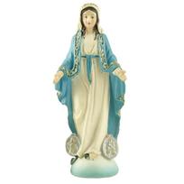 Lady Of Miraculous Medal Our Lady Of Grace Catholic Virgen Maria Virgin Mary Statues Catholic Gift Resin Virgen Maria Estatua karališkos mėlynos spalvos