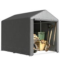 2.2 x 1.6 m Outdoor Storage Tent, with Accessories - Dark Grey 160 x 218 x 172 cm tamsiai pilka spalva