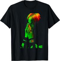 Official Billie Eilish Hand Face Photo Black T‑Shirt L