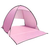 Beach Tent Up Sun Shelter for Outdoor, Spacious Canopy for Sun one size rožinė