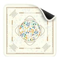 Mahjong Table with Banding, 80cm 80cm (31.5  31.5 ), Non- Surface for and Table One Size